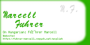 marcell fuhrer business card